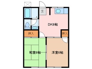 朝霧ハイツの物件間取画像